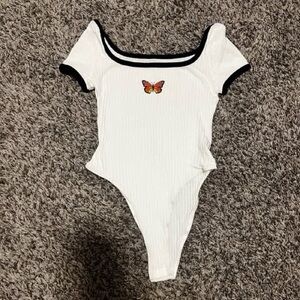 White Butterfly Bodysuit